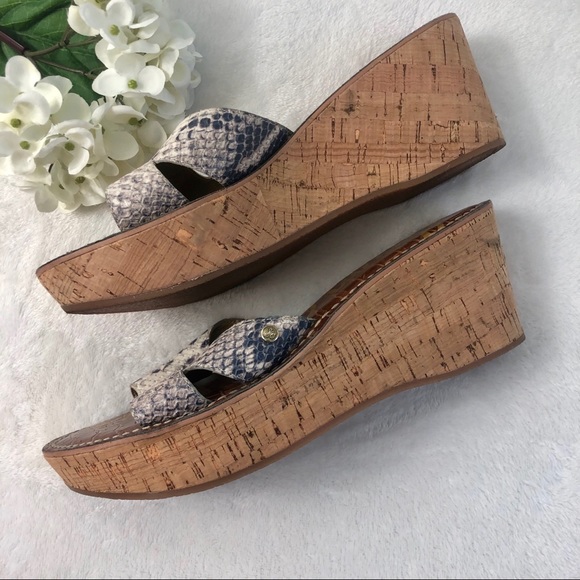 Sam Edelman Snakeskin Wedges - Picture 3 of 6